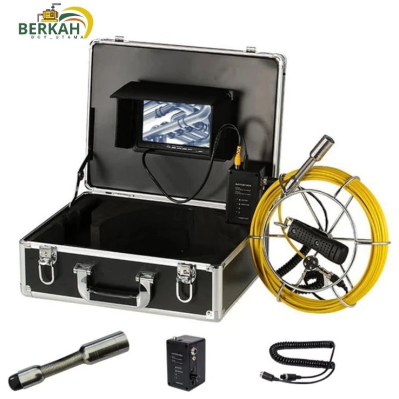 Jual Sewer pipe inspection snake camera 7 inch 20m cable 23mm camera ...