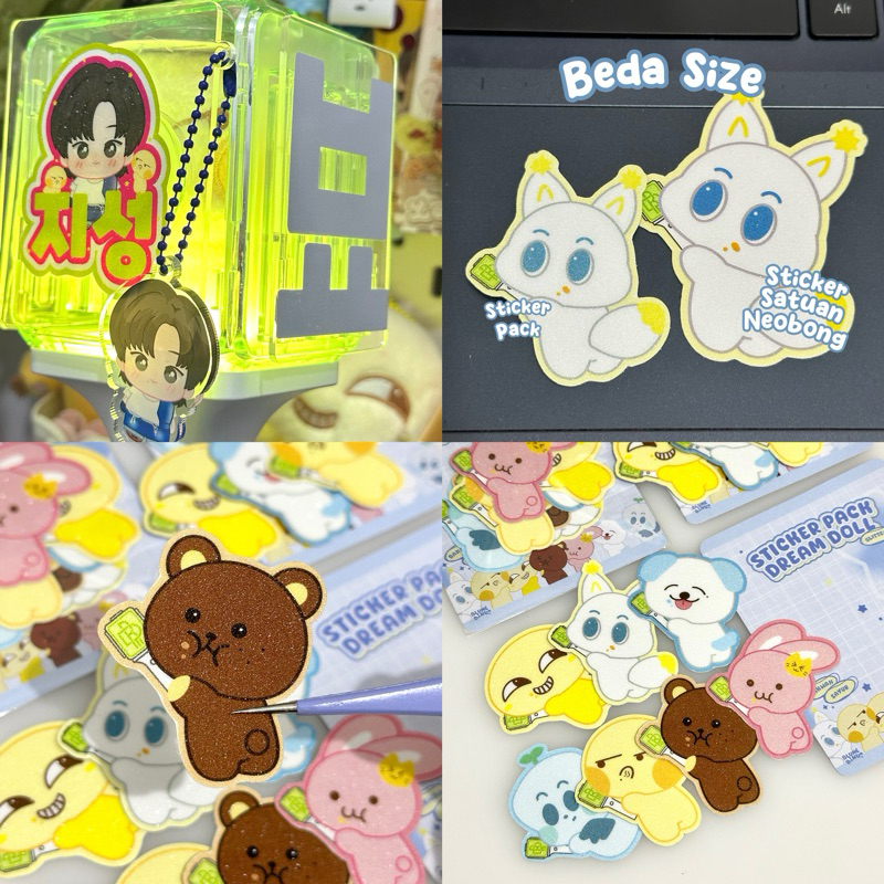 Jual [Part 2] Sticker Deco Lightstick Nct | Sticker Glitter LS Nct ...