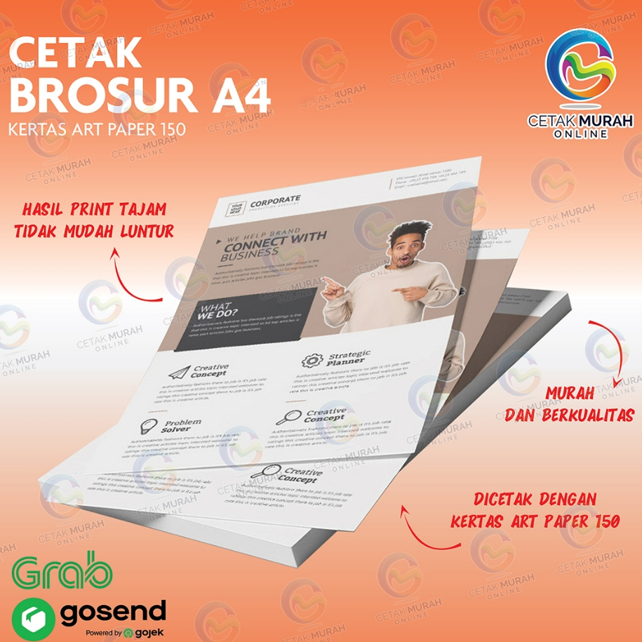 Jual CETAK BROSUR A4 (PRINT DIGITAL) | Shopee Indonesia