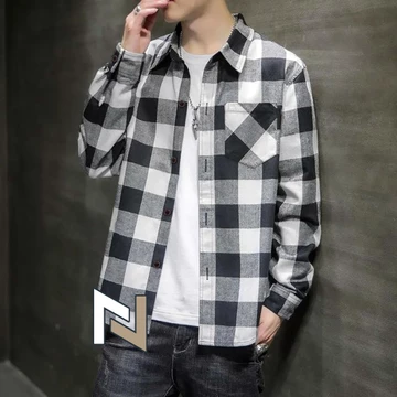 Kemeja Flanel Pria Dan Wanita Lengan Panjang Motif Kotak Kualitas Premium