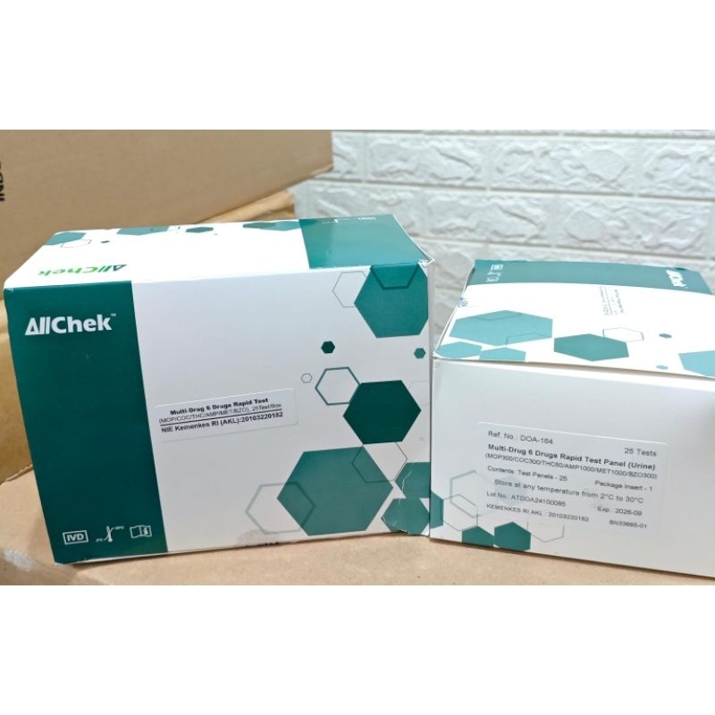 Jual DRUG ABUSE TEST 6 PARAMETER isi 25 pcs ALLCHEK NAPZA KEMENKES ...
