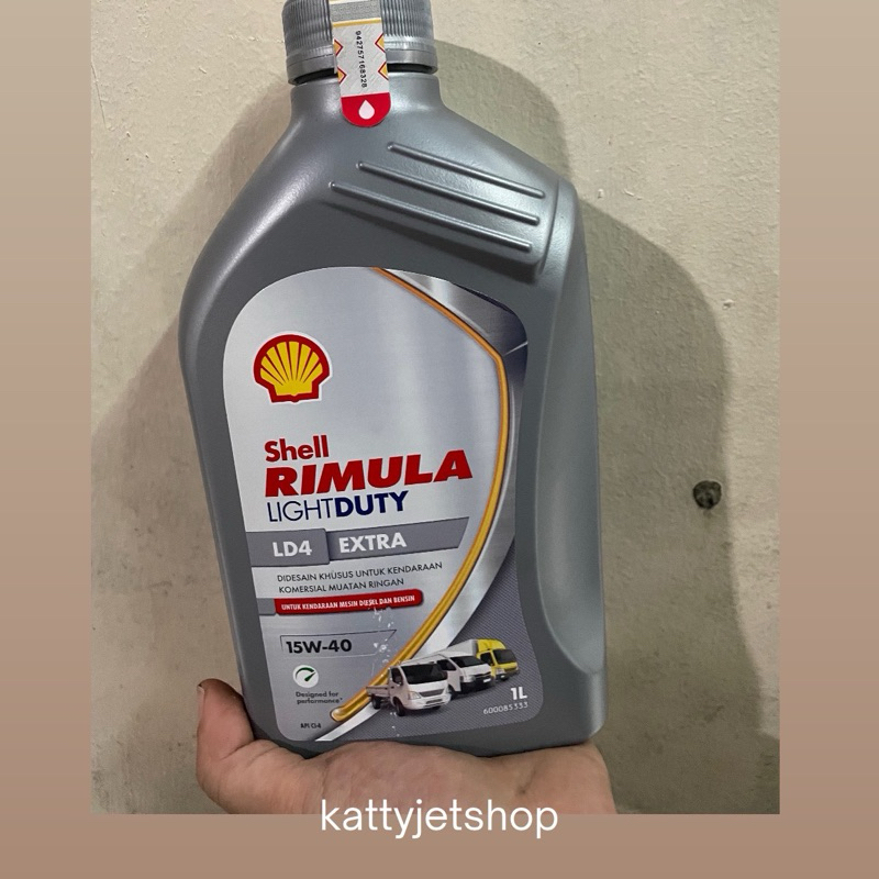 Jual oli shell rimula light duty LD4 extra 15w40 1liter original ...