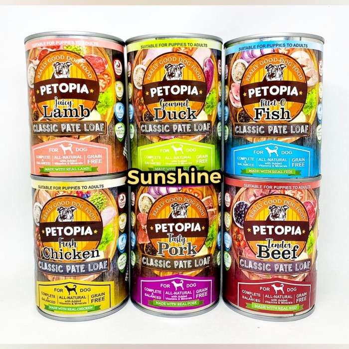 Jual PETOPIA Dog Food - Makanan Basah Anjing Kaleng 380 gr | Shopee ...