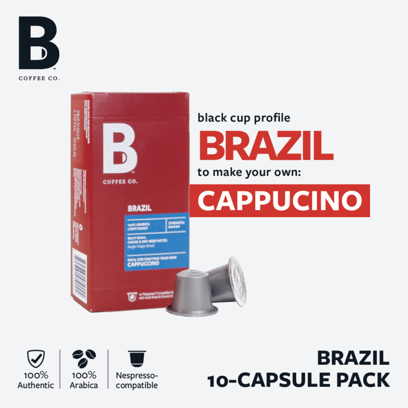 Jual B Coffee Co. Brazil Cappuccino Kopi Kapsul Nespresso Compatible ...