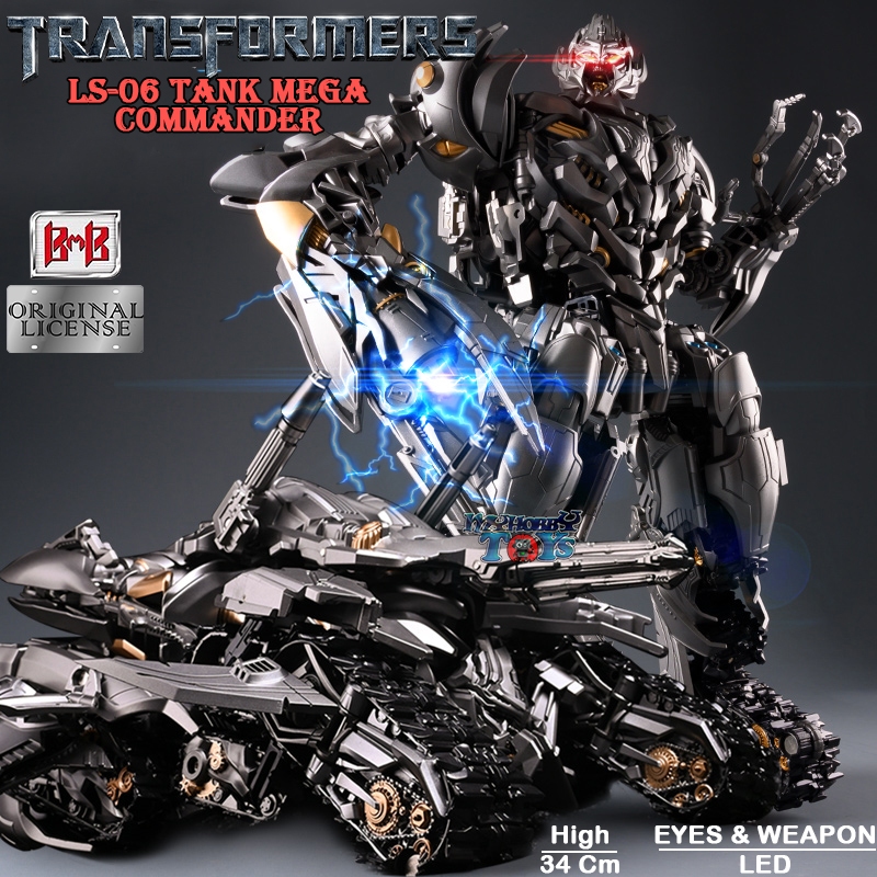Jual ASLI BMB Figure Transformers Robot Megatron Tank Size Besar LED ...