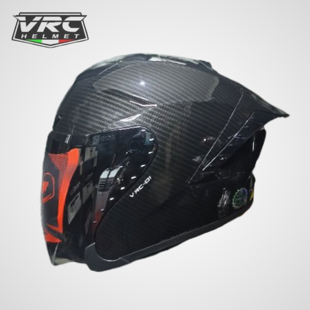 Jual Vrc Racer X Helm Half Face Carbon Glossy Dewasa Sni | Shopee Indonesia