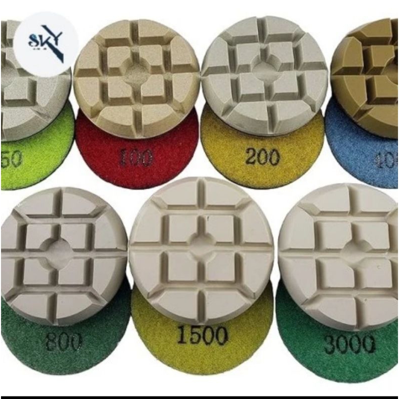 Diamant Schleifpad Polierscheiben Für Fliesen Nass Und Trocken Diamant Polierpads Polierscheibe Schleifscheiben Schleifpads Für Granit Stein Beton Marmor Boden Glas Politur Fliesen Schleifscheibe