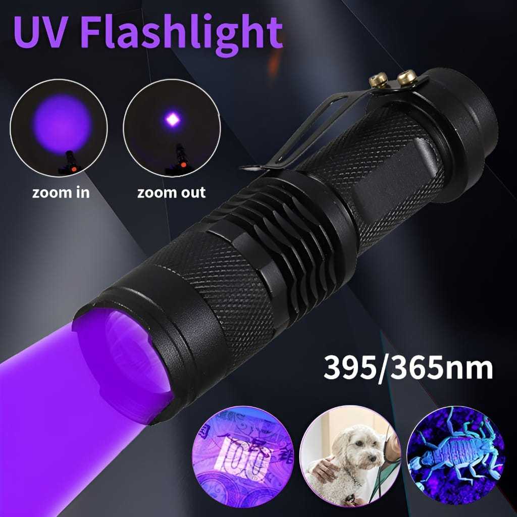 Jual SENTER 2 LED PUTIH DAN UV (ULTRA VIOLET) 2 IN 1 - BISA DI CAS ...