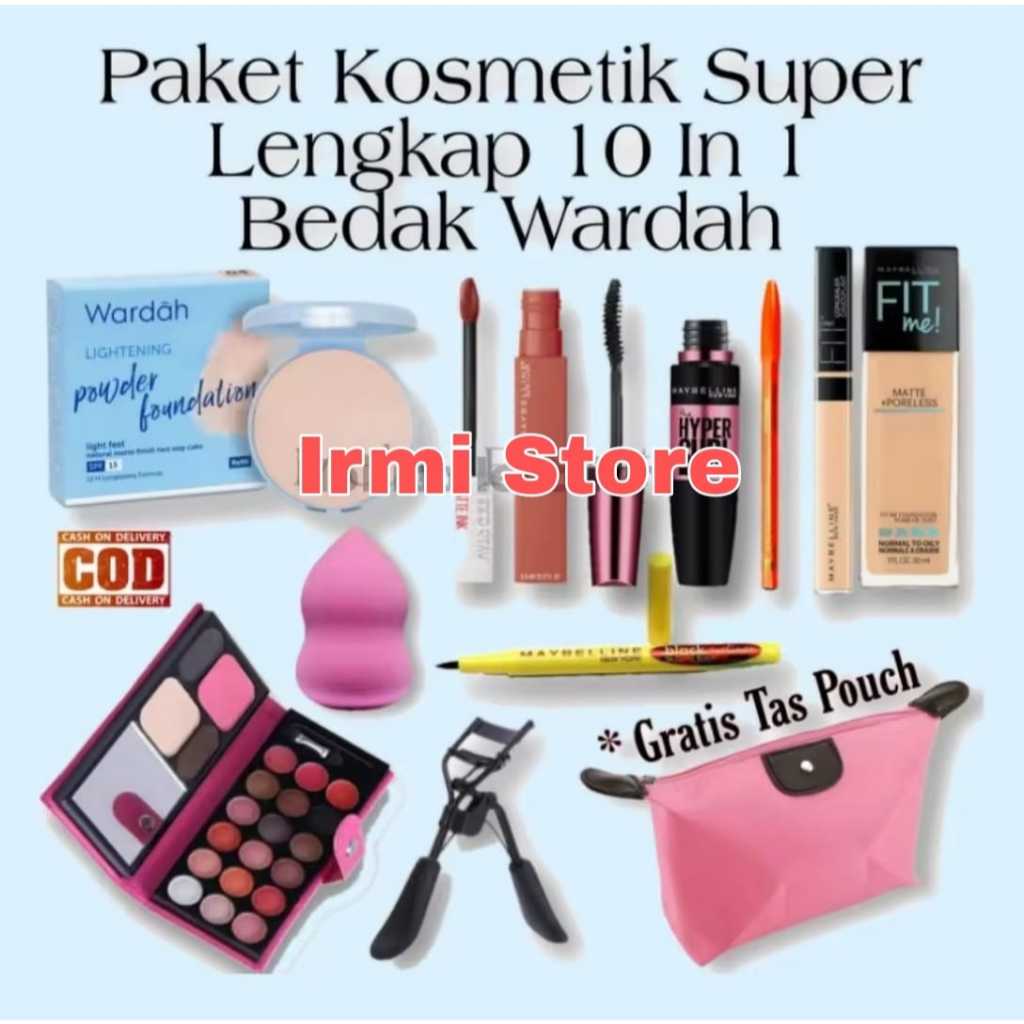 Jual Paket Kosmetik WARDAH Super Komplit Lengkap Murah 1 Paket 10in1 ...