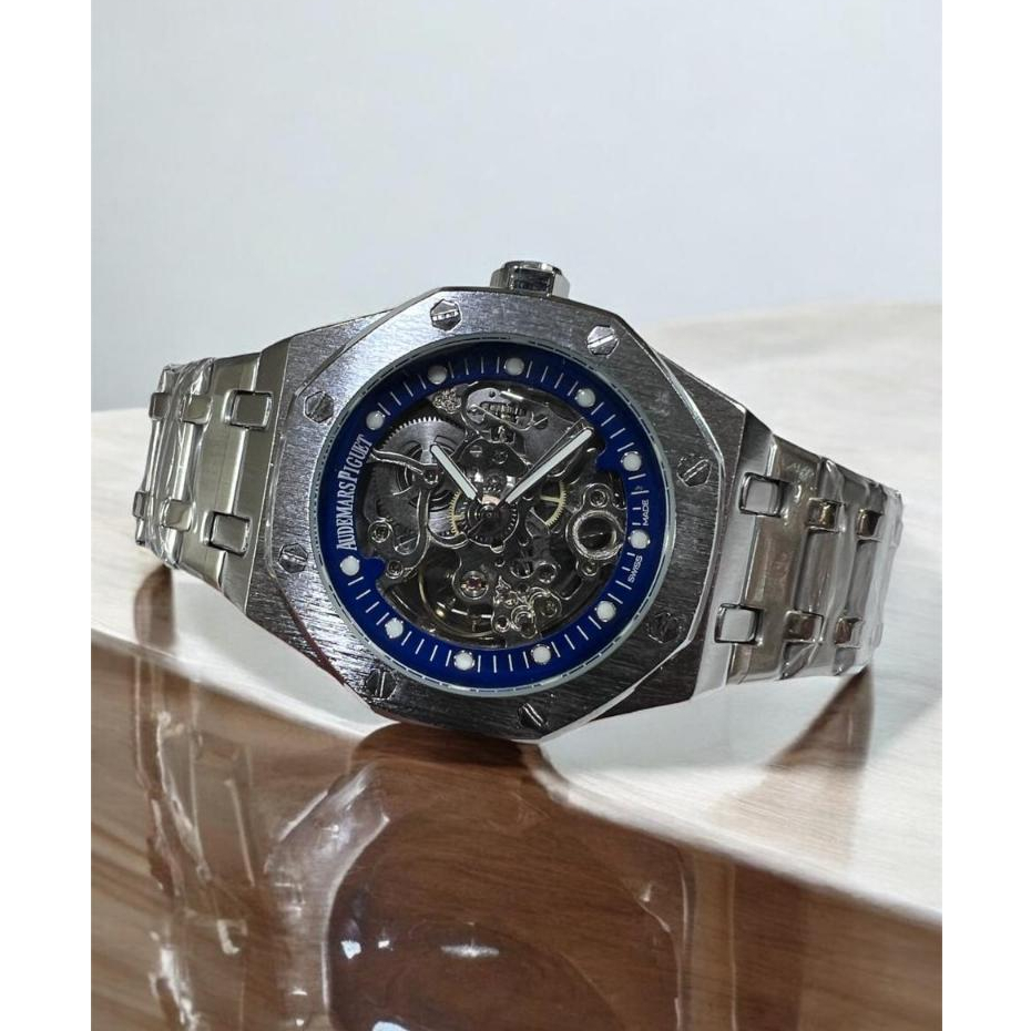 Jual Jam Tangan Skeleton APP Automatic Transparan Tanpa Baterai Strap ...