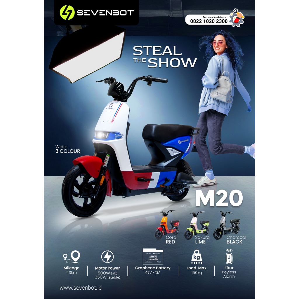 Jual SEVENBOT Sepeda Listrik M20 - GARANSI RESMI 5 TAHUN | Shopee Indonesia