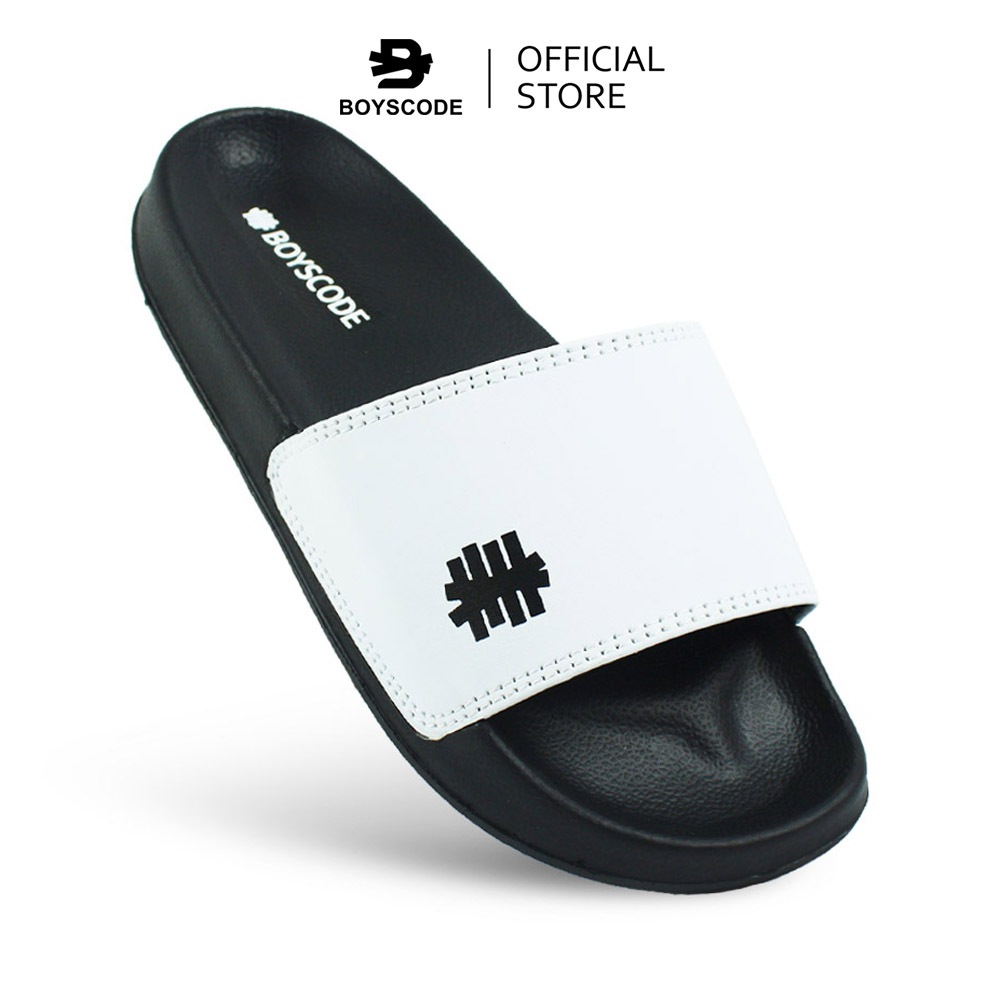 Jual BOYSCODE Sendal Selop Pria Original Footwear Petir Logo / Sendal ...
