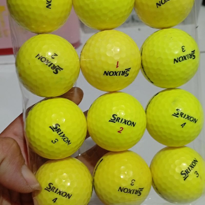 Jual bola Golf srixon warna kuning grade B 12 pcs | Shopee Indonesia