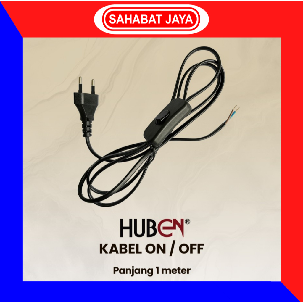 Jual HUBEN KABEL ON OFF KABEL SAKLAR KABEL SWITCH 1 METER | Shopee ...