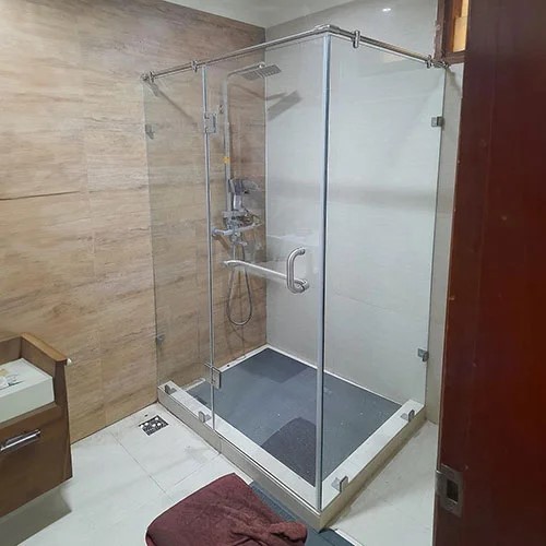 Jual Shower Box Kaca Tempered 10mm / Sekat Kaca shower 10mm 80 x 80 ...