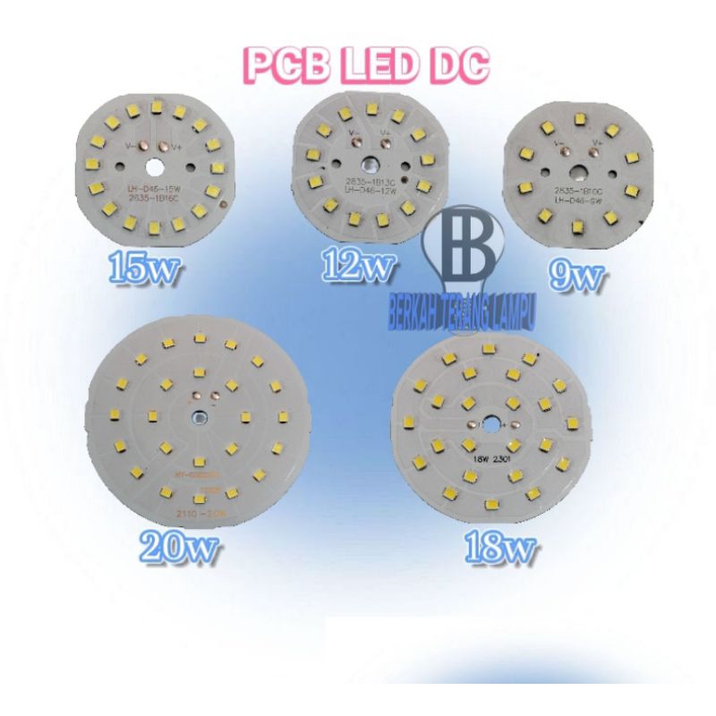 Jual (PROMO 12.12) PCB MATA LED DC Berbagai watt,PCB Chip Led all watt ...