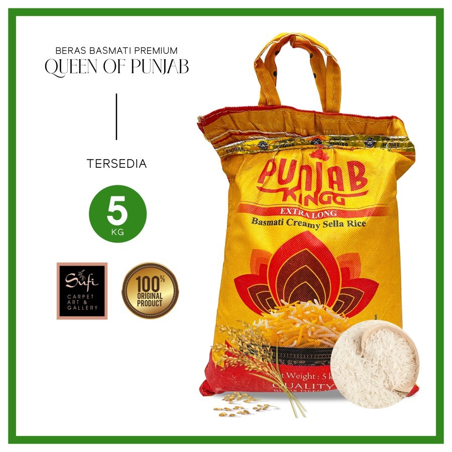 Jual Beras Basmati Punjab King Original 5 kg | Shopee Indonesia