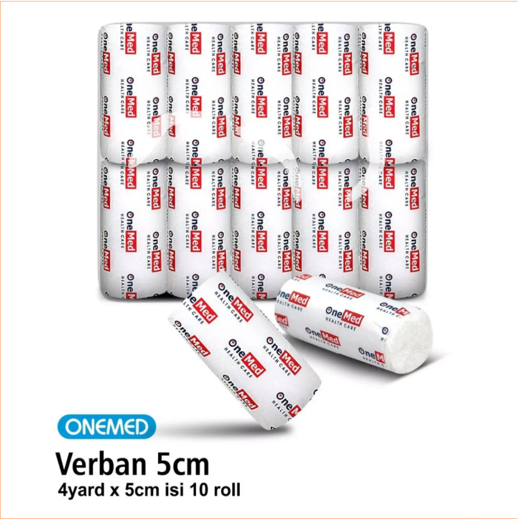 Jual Onemed Kasa Verban Gulung 4yard X 5cm Isi 10 Rol / Kasa Perban 5cm ...