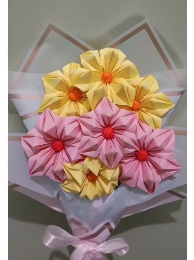 Jual Origami Paper Flower Bouquet (Buket Bunga Kertas Origami) | Shopee ...