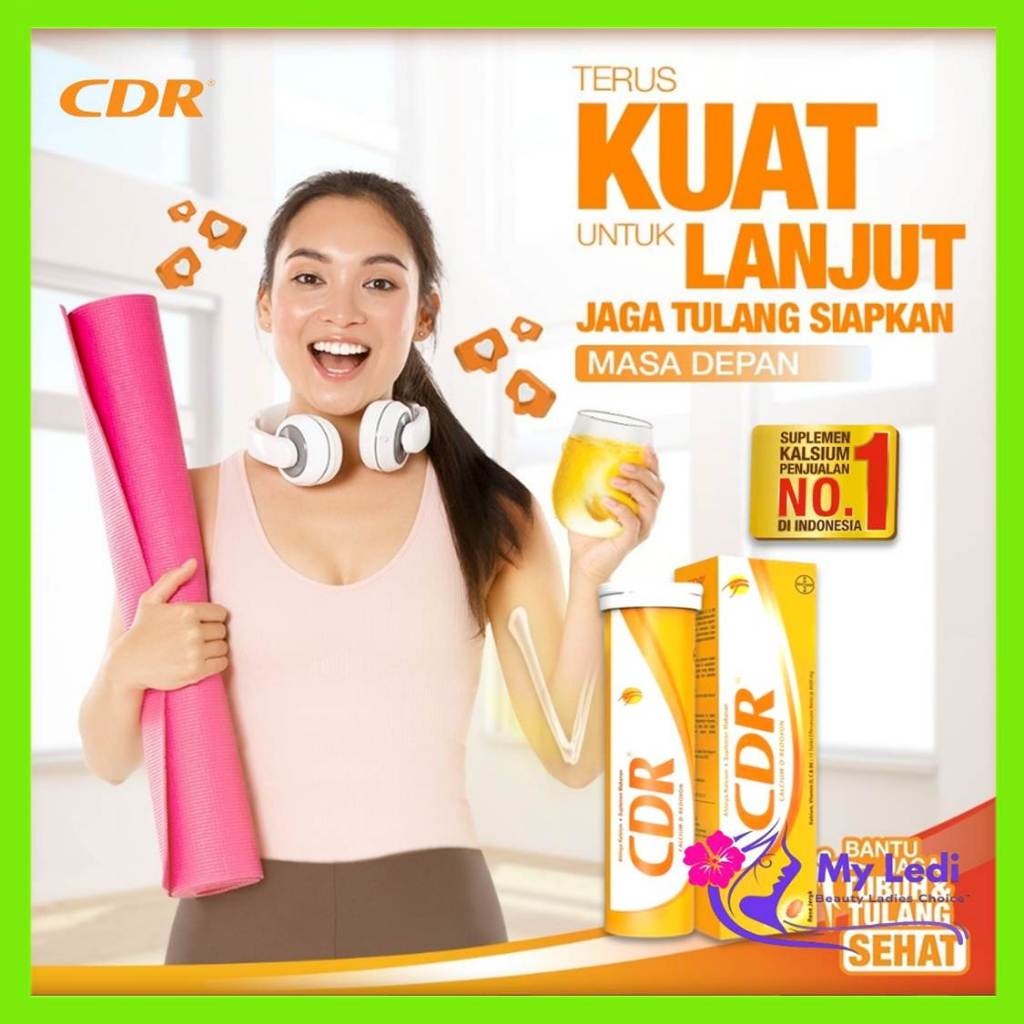 Jual CDR Calcium-D Effervescent 10 Tablet - Vitamin D Halal - Kesehatan ...