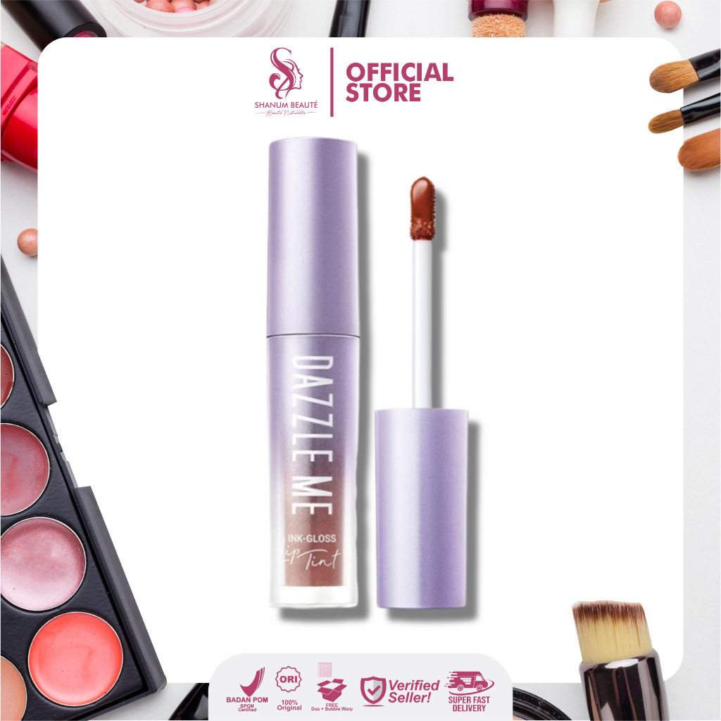 Jual Dazzle Me Ink-Gloss Lip Tint Watery Ink Gel Lip Tint Long Lasting ...