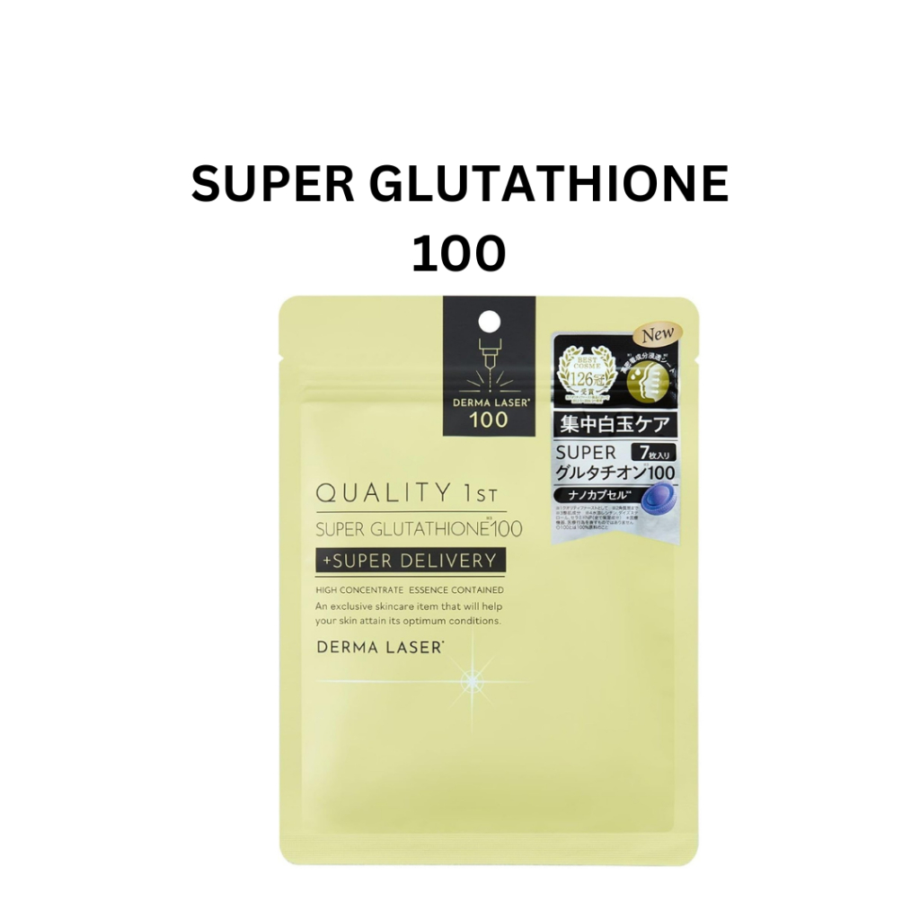 Jual Derma Laser Super VC100+ Glutathione Face Mask Masker wajah Japan Original