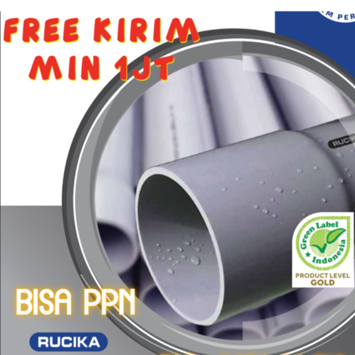 Jual Pipa D / VU JIS 3 RUCIKA abu-abu atau INTILON 4 meter Setara ...