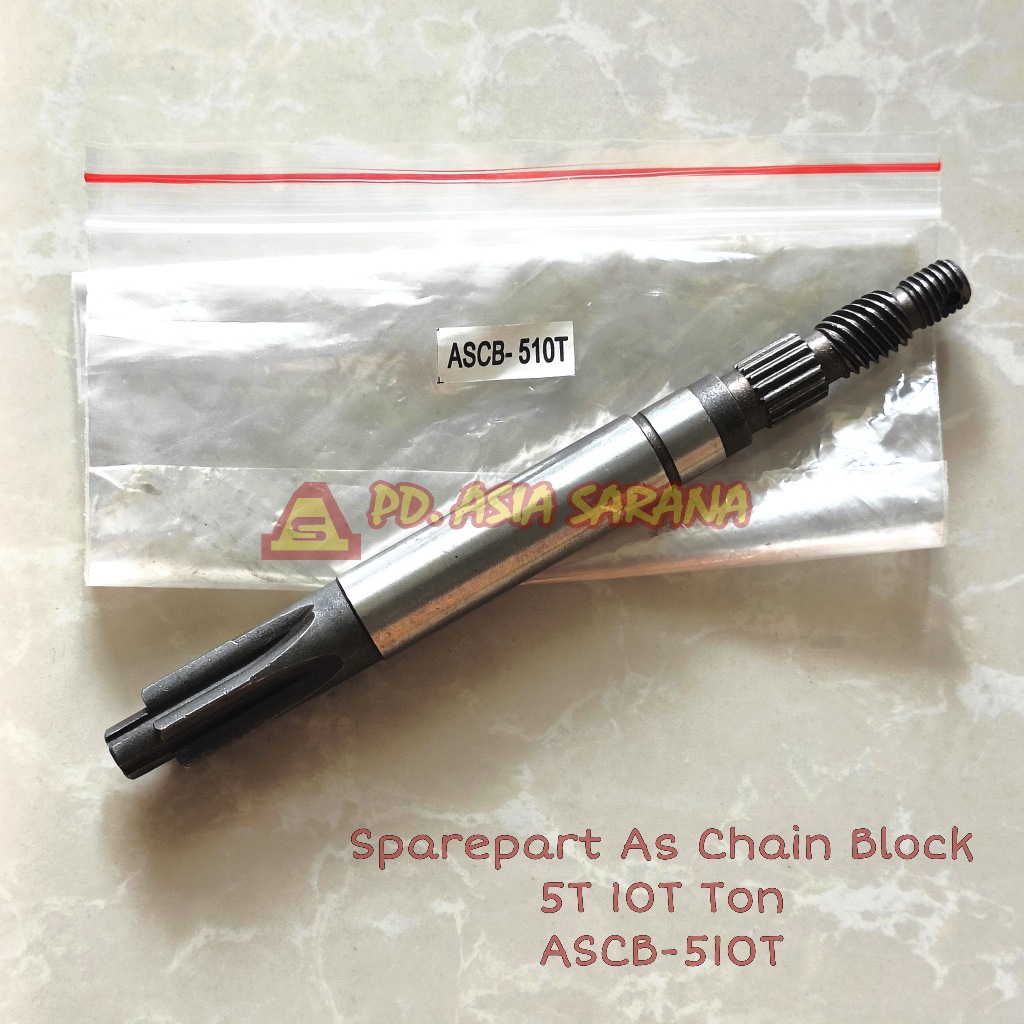 Jual Sparepart As Chain Block 5T 10T Ton Spindle Shaft BRANCH ASCB-510T ...