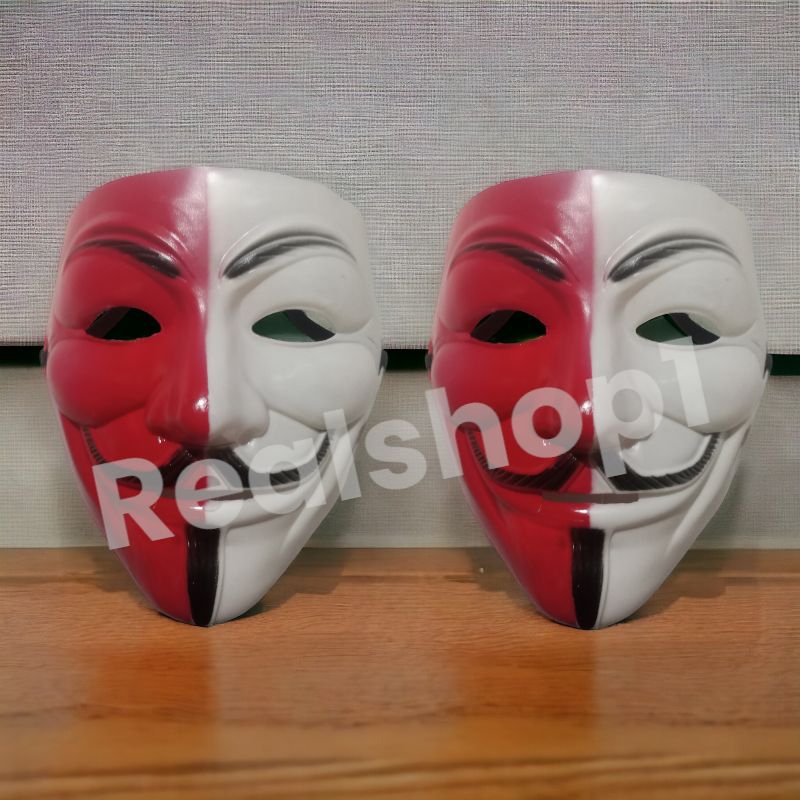 Jual Topeng Hacker Merah Putih Indonesia / Topeng Pesta Anonymous ...
