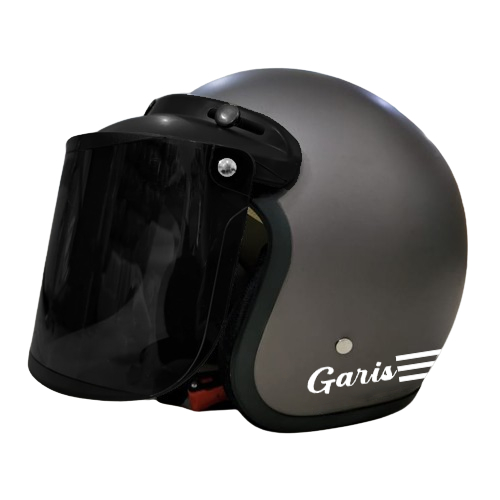 Jual Helm Bogo Retro Dewasa Pria Wanita Polos Garis Sni Motor Shopee Indonesia