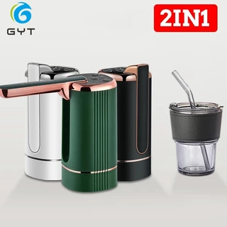 GYT【2IN1】 Pompa Galon Pompa Air Galon Rechargeable Pompa Air Minum Dispenser Elektrik USB Charger