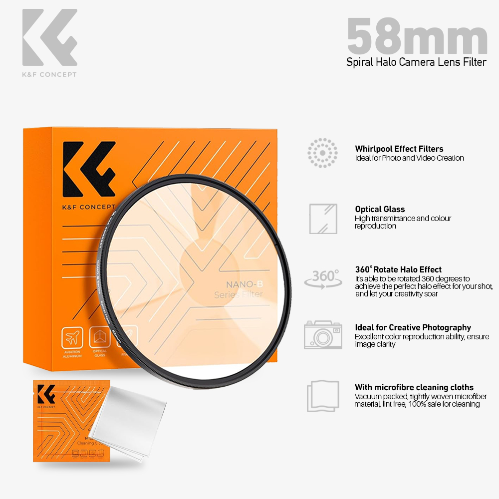 Halo Spiral Filter 77mm - Spezialeffekt Filter Für Kameraobjektive