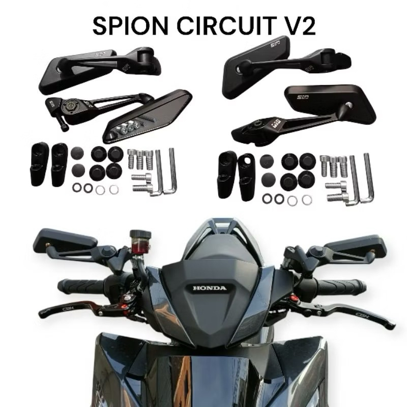 Jual Spion Circuit V2 full cnc By S2R kaca bening dan cembung cocok ...