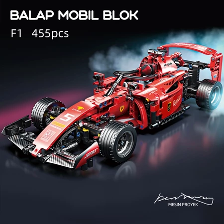 TOY LINX 1:18 Control F1 Formula Racing Team Blok bangunan balap mainan mainan anak-anak