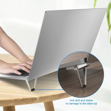 Stand Laptop Metal Foldable Anti Slip H5 Notebook Laptops Mount Holder Alumunium