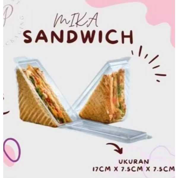 Jual Mika Roti Sandwich/mika roti/mika segitiga/ isi 25 pcs | Shopee ...