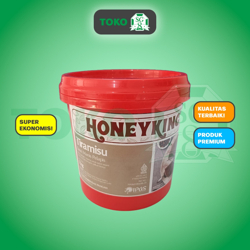 Jual Glazing Honeyking Tiramisu 1Kg - Pelapis roti atau donat rasa ...