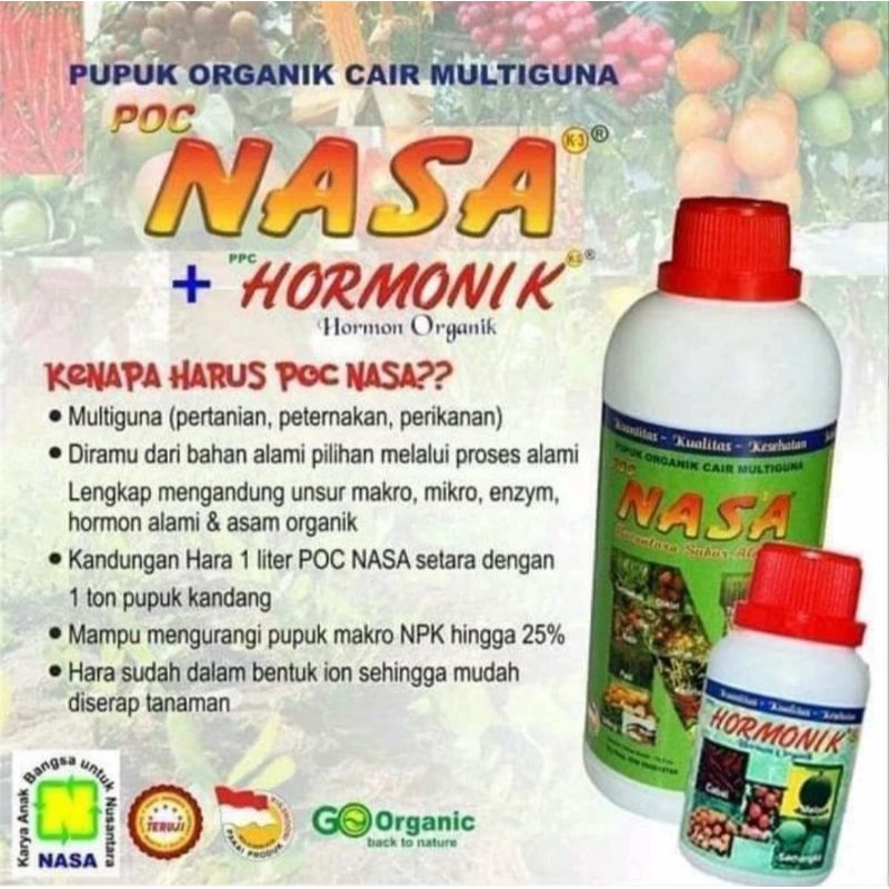 Jual PAKET HEMAT NASA ISU 2 Botol POC NASA 500cc HORMONIK 500cc PUPUK ...