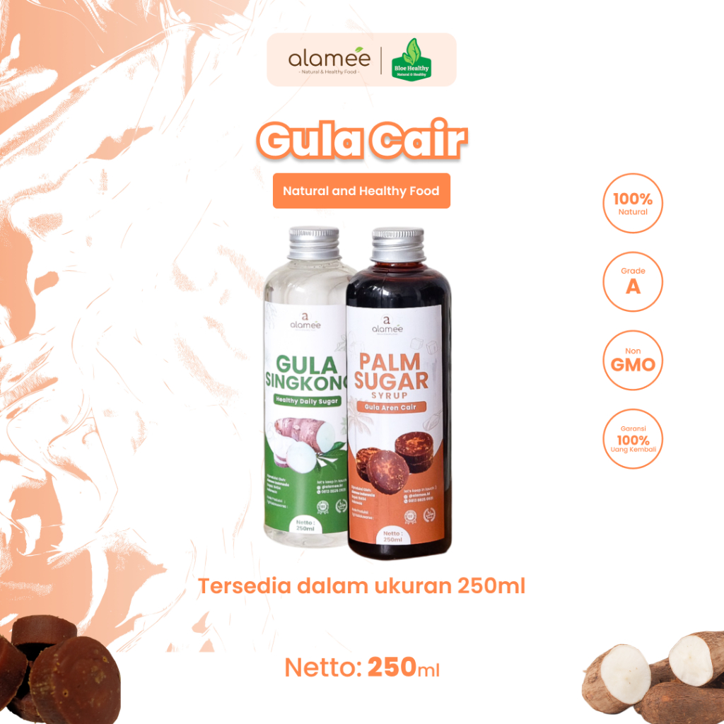 Jual ALAMEE Gula Aren Cair Syrup Palm Sugar Organic Liquid Organik Pure ...
