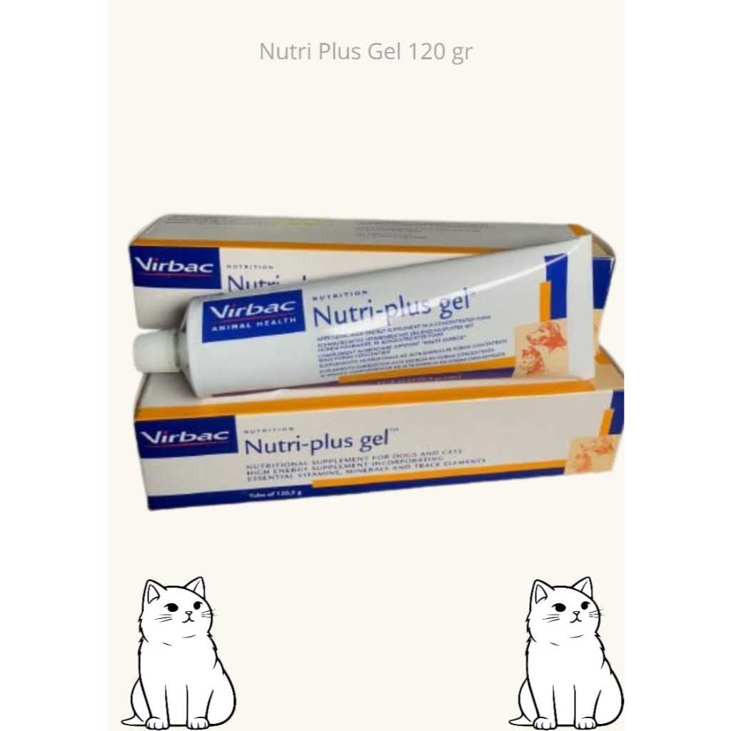 Jual NutriPlus gel 120 gr vitamin kucing imun NutriPlus gell cat virbac ...
