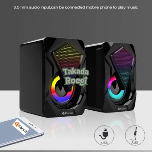 Jual Speaker Spiker Speker Gaming PC Komputer Audio Lagu Musik Mp3 ...