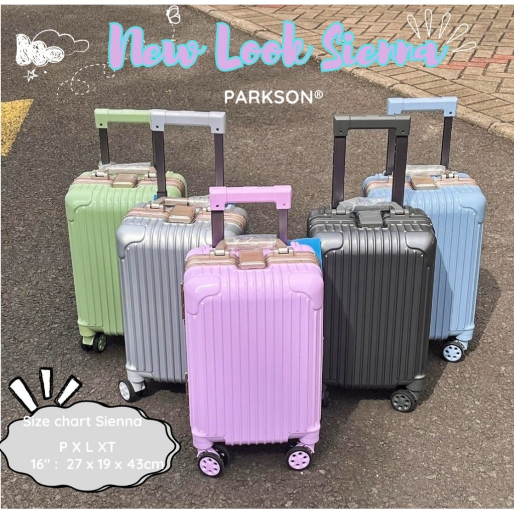 Jual PARKSON Sienna / Miel / Allura Koper 16 inch TSA LOCK Mini Kabin ...