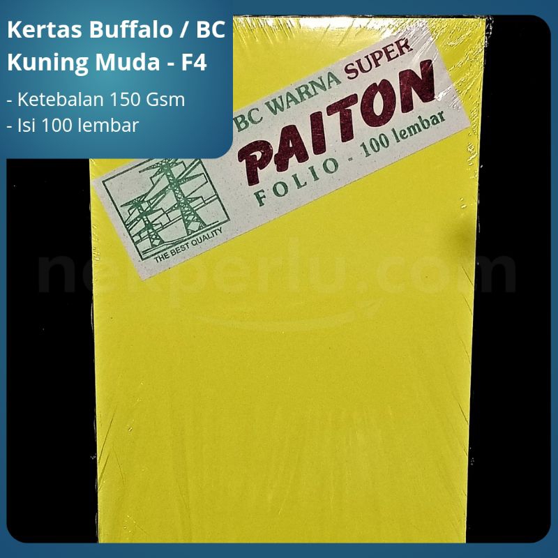 Jual Kertas BC Folio/Kertas Brief Card Folio/Kertas Buffalo Folio ...