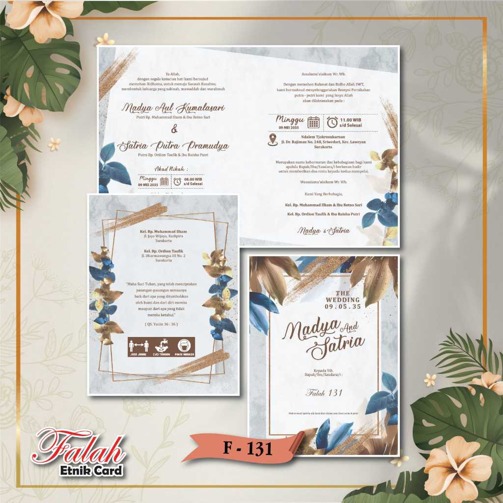 Jual CETAK UNDANGAN PERNIKAHAN SIMPLE ELEGAN AESTETIC UNDANGAN KHITANAN ...