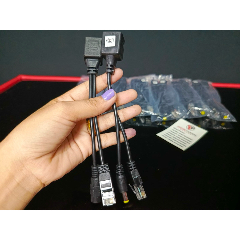 Jual Kabel POE Injector Dan Poe Splitter 1 Sett Sepasang | Shopee Indonesia