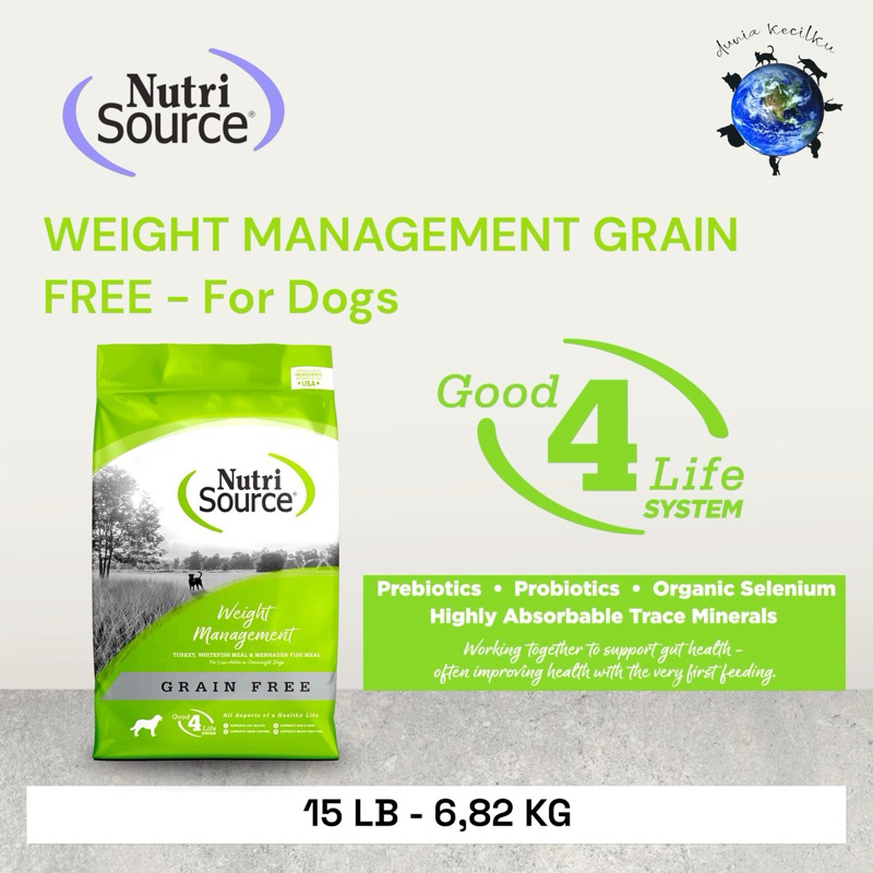 Jual Nutrisource Weight Management Grain Free - Premium Dog Food ...