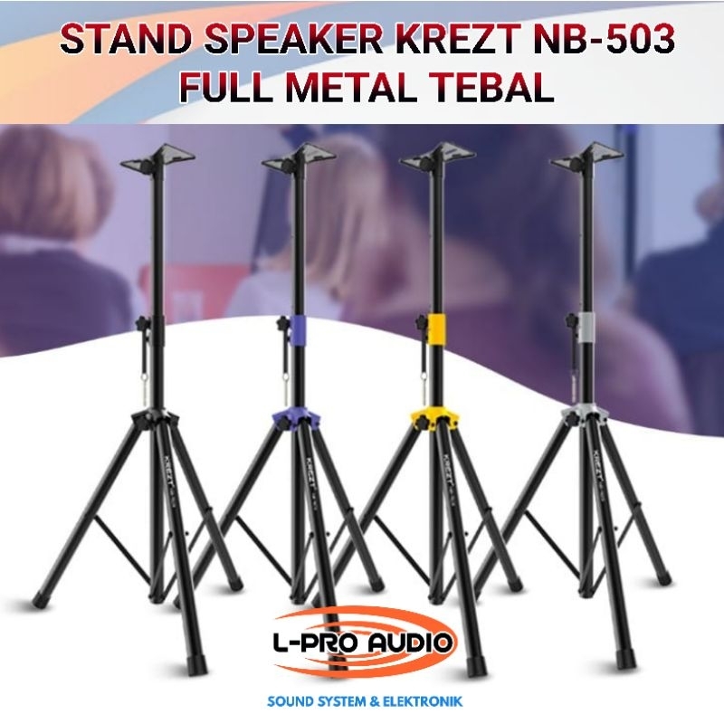 Jual Stand speaker KREZT NB503 tripod NB 503 full besi super kokoh ...