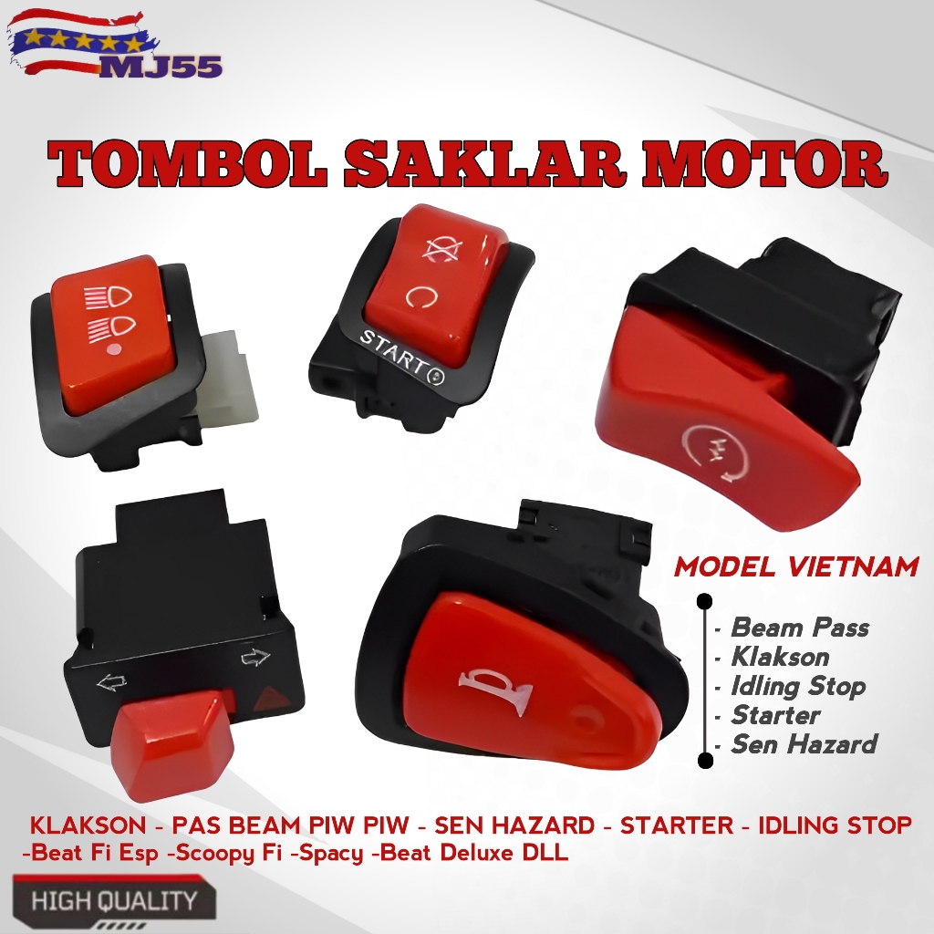 Jual SAKLAR HONDA VIETNAM SAKLAR DIM SAKLAR ON OFF SAKLAR PAS BEAM PIW ...