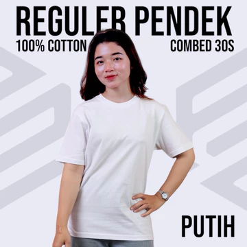 Kaos Polos Lengan Pendek Pria Wanita Unisex 100 Cotton Combed 30S Bahan Lembut Dan Adem (Part 1)