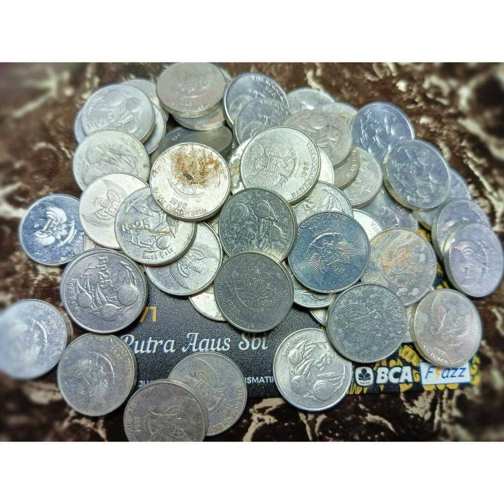 Jual uang 25 rupiah buah pala ory sesuai foto | Shopee Indonesia